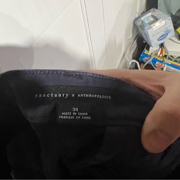 Sanctuary x Anthropologie Chino Shorts Purple Size 31 Preppy Summer Nautical - Picture 4 of 5